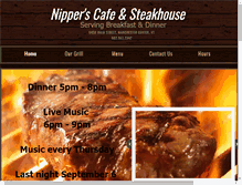 Tablet Screenshot of nipperscafe.com